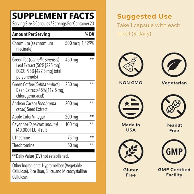 Metabolism - Weight Control Support & Energy Boosting Supplement - Natural - Image 2