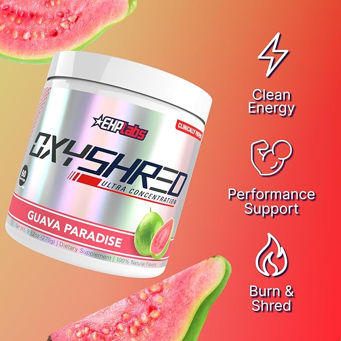 EHP Labs OxyShred Pre Workout Powder & Shredding Supplement - Image 4