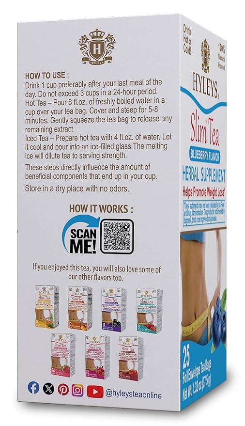 Hyleys Slim Tea Blueberry Flavor - Image 3