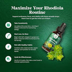 Natures Craft High Potency Rhodiola Rosea Tincture -Liquid Rhodiola Supplement - Image 5