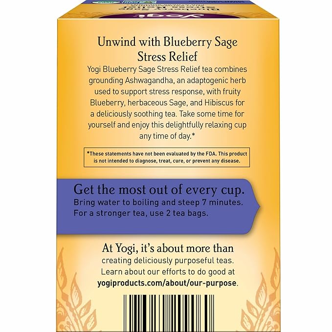 Yogi Tea Blueberry Sage Stress Relief - Image 3