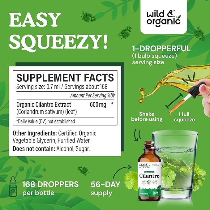 Wild & Organic Cilantro Tincture - Image 3