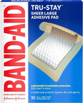 Band-Aid Brand Tru-Stay Adhesive Pads, Large Sterile Sheer Bandages by BAND-AID%C2%AEBrand