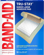 Band-Aid Brand Tru-Stay Adhesive Pads, Large Sterile Sheer Bandages by BAND-AID%C2%AEBrand