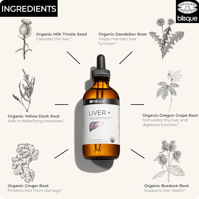 Blisque – Organic Liver Support Complex Supplement to Detox, and Repair The - Image 4