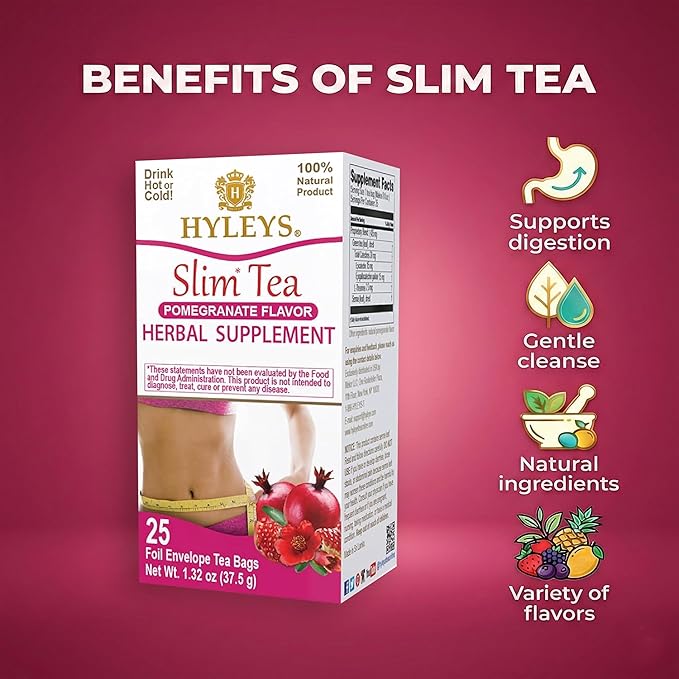 Hyleys Slim Tea Pomegranate Flavor - Image 5