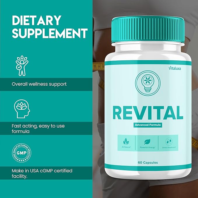 Revital Capsules, Revital Cactus Supplement Pills Premium Advanced Formula - Image 3