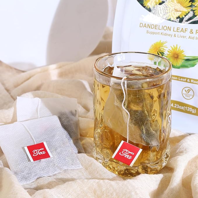 TEARELAE - Dandelion Leaf & Root Tea - 60 Counts Premium Dandelion Leaf and - Image 4