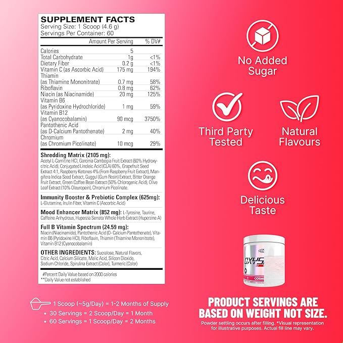 EHP Labs OxyShred Pre Workout Powder - Image 2