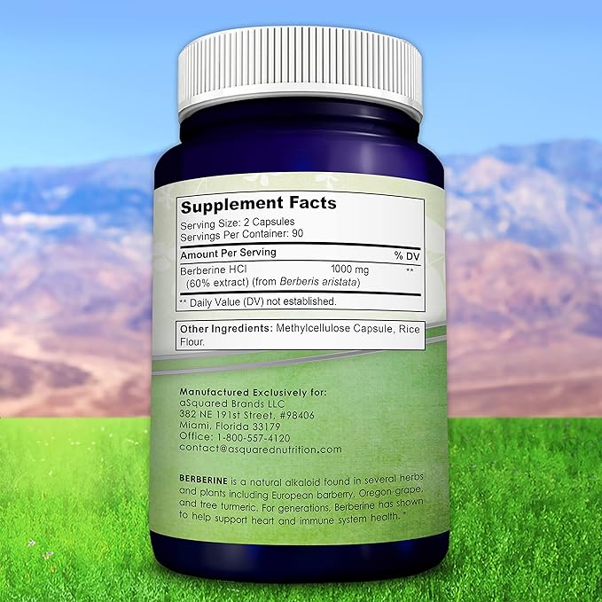 aSquared Nutrition Pure Berberine 1000mg Supplement - Image 6