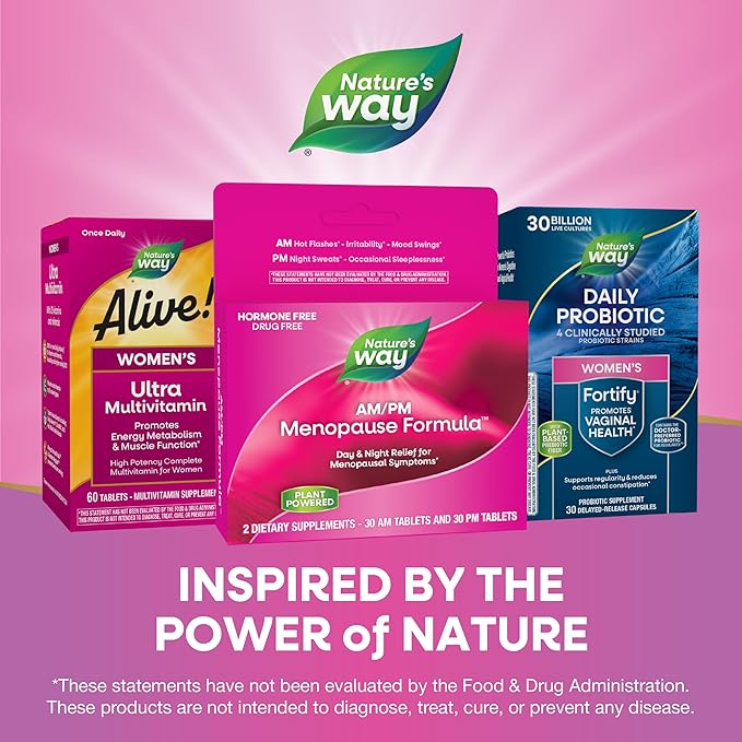 Enzymatic Therapy AM/ PM Menopause Hormone-Free Formula Daytime Energy & - Image 6