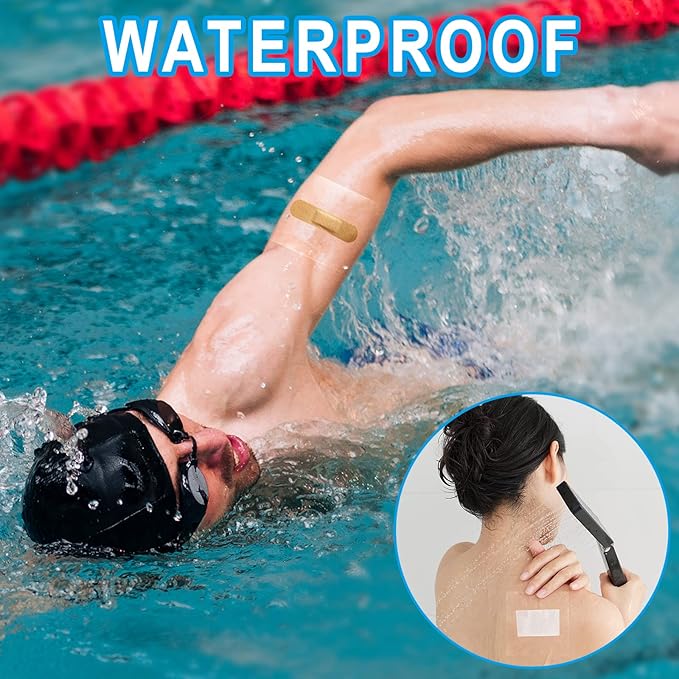 Hion Tattoo Aftercare Waterproof Bandage Transparent Film Dressing 50 Pre-Cut - Image 4