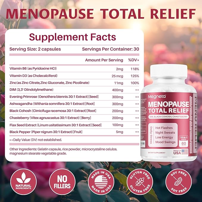 Menopause Supplements for Women, Support Hot Flashes & Night Sweats, - Image 5