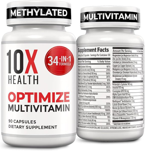 10X Health Optimize Methylated Multivitamin by 10XHealthSystem