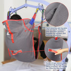 Universal Full Body Patient Lift Sling, Mesh U-Shape Transfer Sling - Image 6