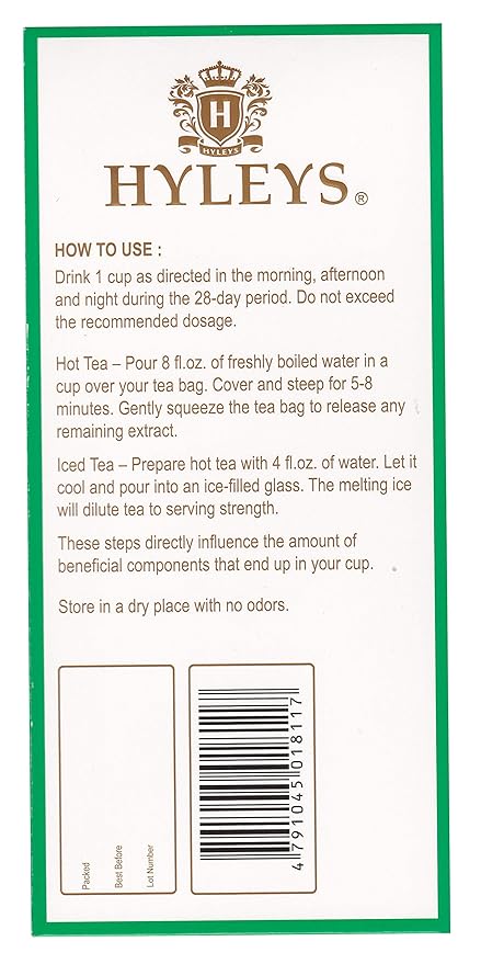 Hyleys Detox Tea for Cleanse – 28 Day Detox Kit - Image 5