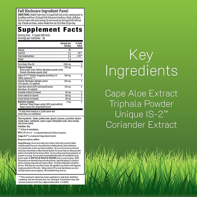 Irwin Naturals Aloe & Triphala Active Cleanse + Probiotics - Image 2