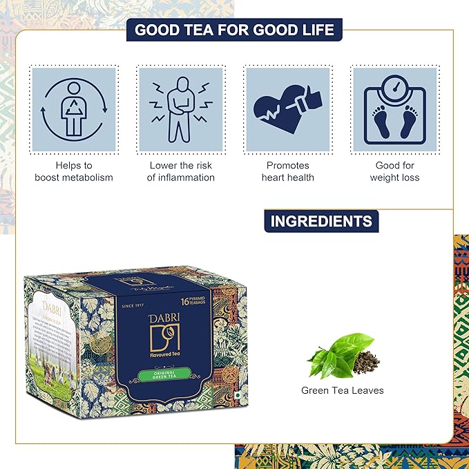 Dabri Detox Green Tea | fresh Natural flavoured long leaf green tea - Image 4