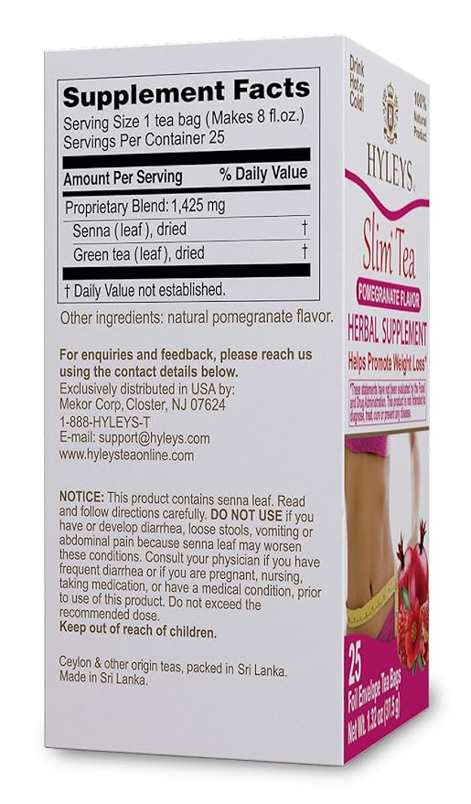 Hyleys Slim Tea Pomegranate Flavor - Image 2