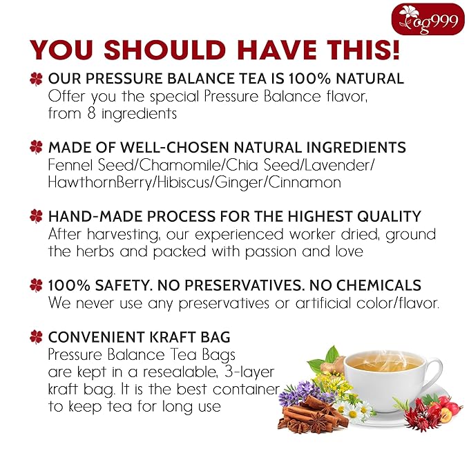 TOG999, Upgraded Pressure Balance Herbal Tea - Image 3