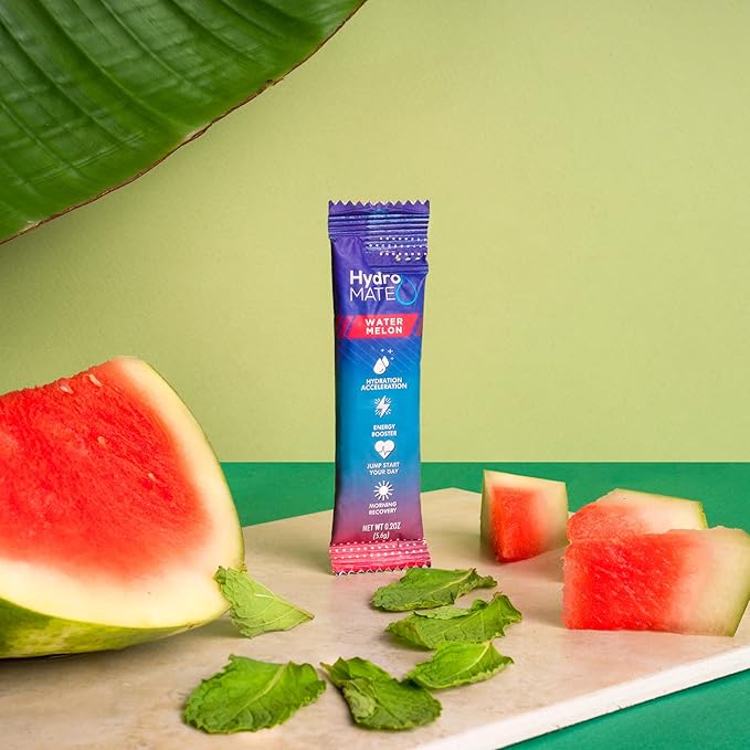 HydroMATE Electrolytes Powder Drink Mix Packets Hydration Accelerator Low Sugar - Image 2