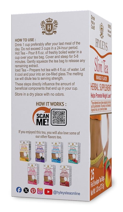 Hyleys Slim Tea Mango Flavor - Image 3