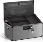 Medicine Lock Box with Key, Alluminum Alloy Box by Lockbako