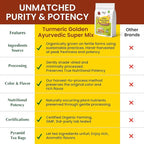 VEGS Turmeric Golden Milk 60 Pyramid Tea Bags - Image 6