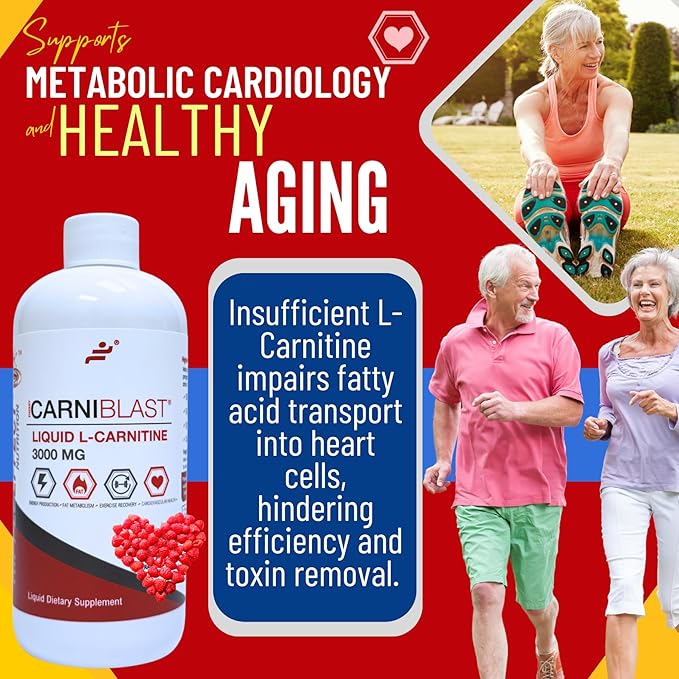 Bricker Labs CARNIBLAST Liquid L-Carnitine 3000mg, Premium L Carnitine Carnipure - Image 8
