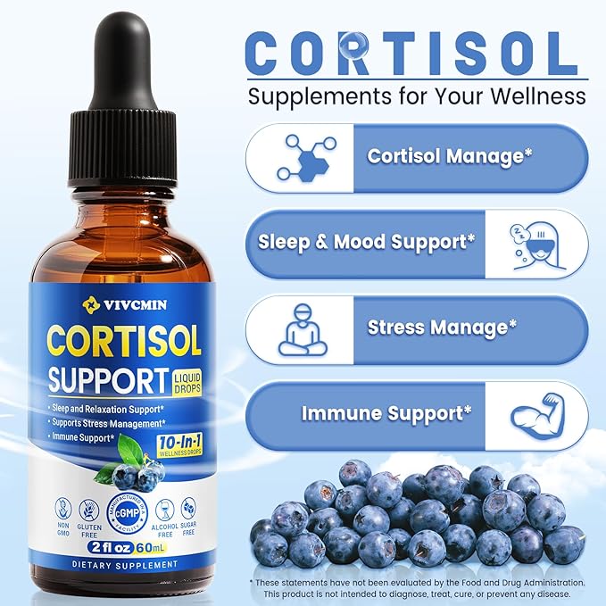 10 in 1 Cortisol Supplements for Women & Men, Cortisol Reducer - Image 3