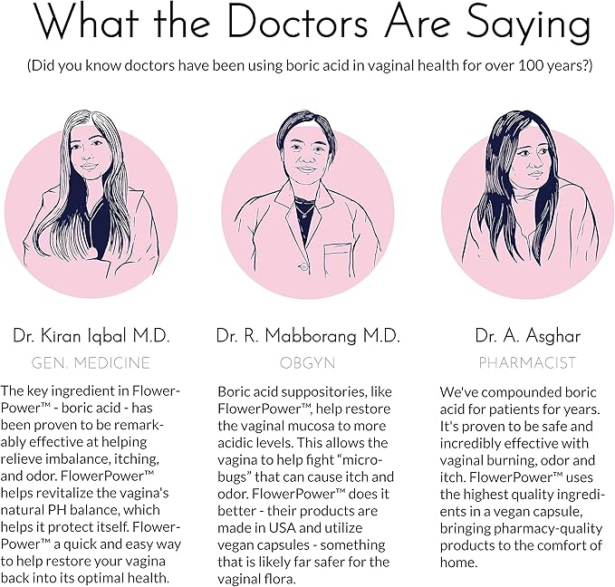 Flower Power Vegan Boric Acid Suppositories - Image 4