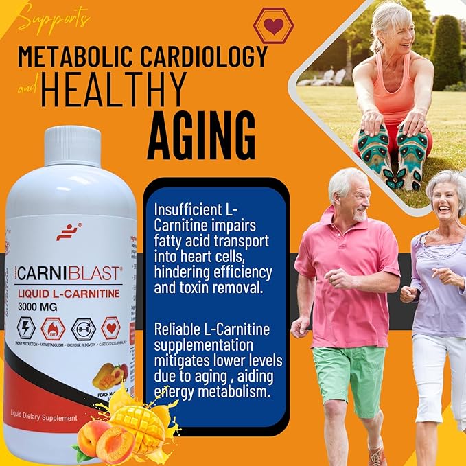 Bricker Labs CARNIBLAST Liquid L-Carnitine 3000mg Carnipure® Sports Nutrition - Image 5