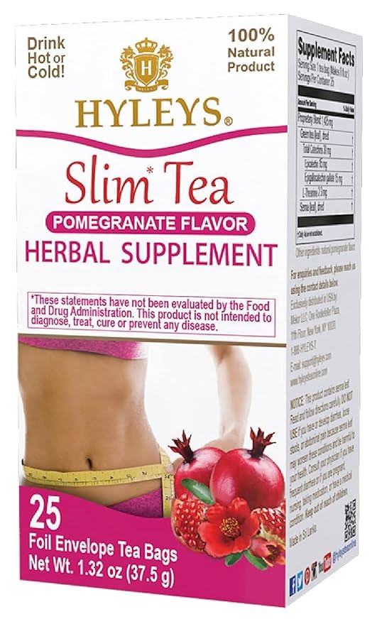 Hyleys Slim Tea Pomegranate Flavor by HYLEYSTEA