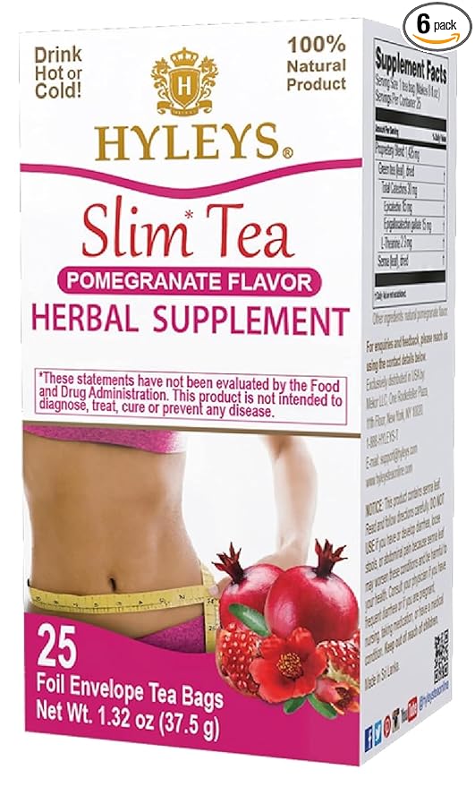 Hyleys Slim Tea Pomegranate Flavor by HYLEYSTEA