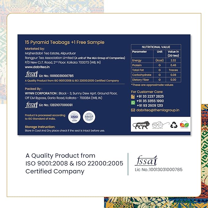 Dabri Detox Green Tea | fresh Natural flavoured long leaf green tea - Image 2