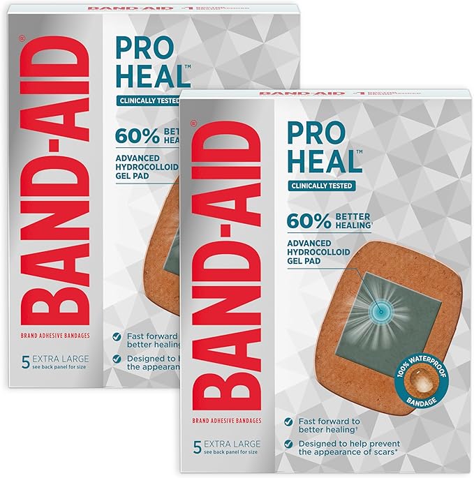 Band-Aid Brand Pro Heal Adhesive Bandages + Hydrocolloid Gel Pads, Extra Large by BAND-AID%C2%AEBrand