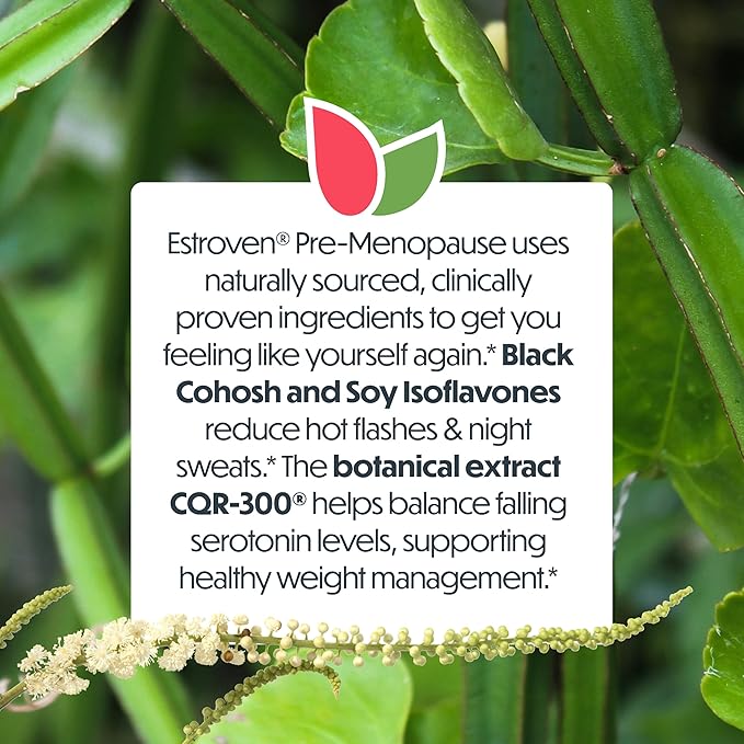 Estroven Pre-Menopause Relief, 30 Ct., Clinically Proven Ingredients, Provides - Image 6