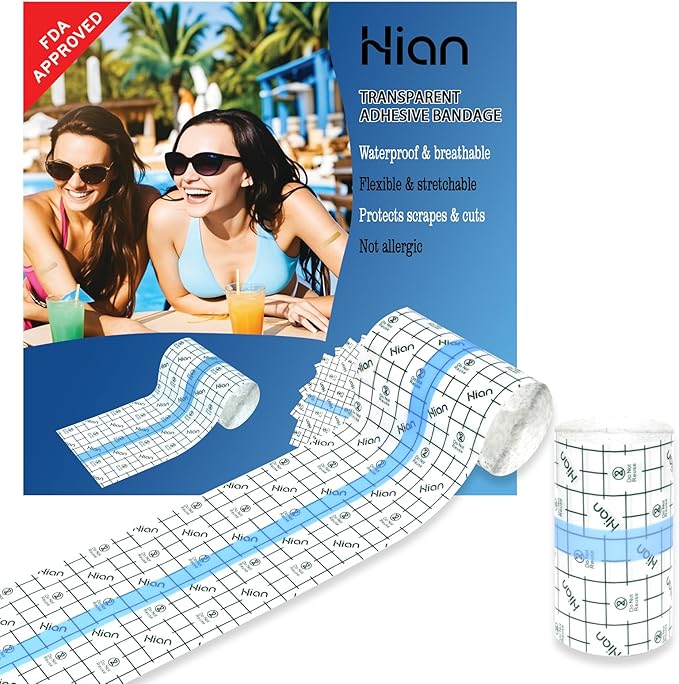 Hion Tattoo Aftercare Waterproof Bandage Transparent Film Dressing 4 Inch x 11 by Hion