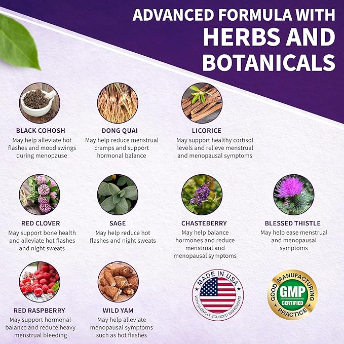 Women’s Support Supplement- Natural Hormone Regulation- Menopause Support - Image 3