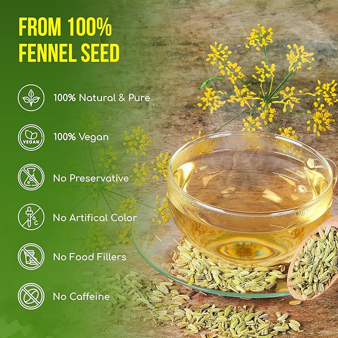 FreshDrinkUS, Premium 55 Fennel Tea Bags, 100% Natural & Pure from Fennel - Image 4
