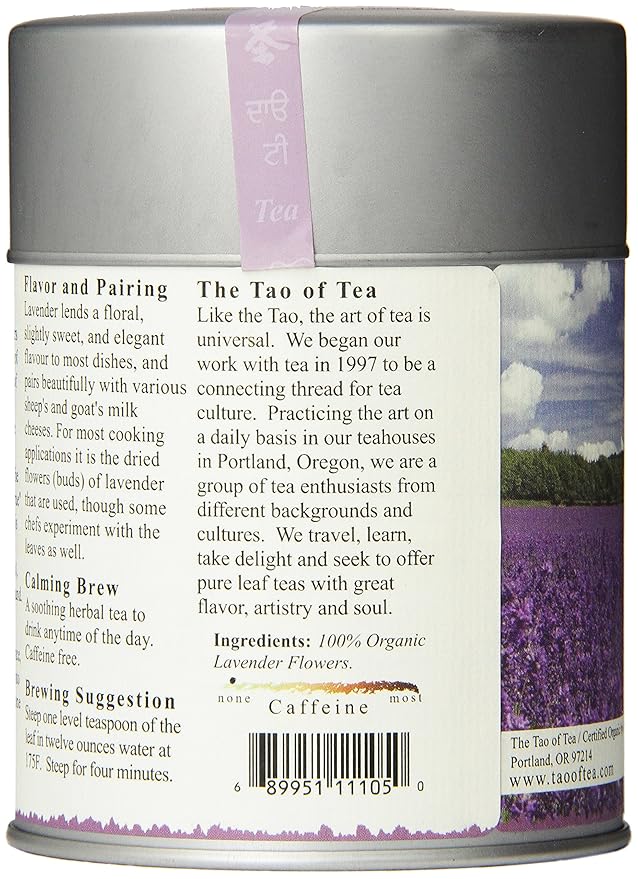 The Tao of Tea, Lavender Herbal Tea, Loose Leaf, 2.0 Ounce Tin - Image 4