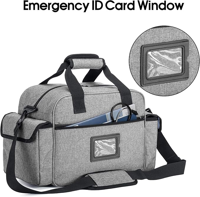 Trunab Home Health Nurse Bag Empty, Portable Medical Supplies Shoulder Bag - Image 4