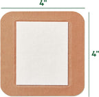 CURAD Naturals Baking Soda Adhesive Pads 4" x 4", Individually Wrapped Sterile - Image 4