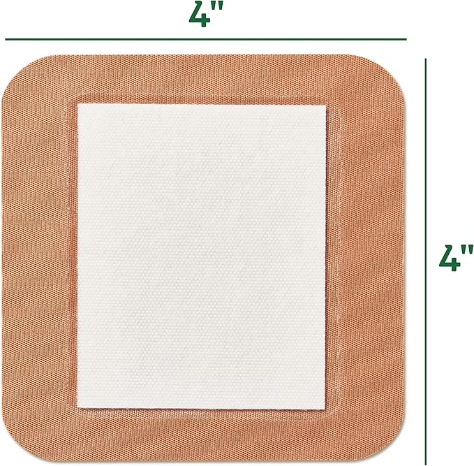 CURAD Naturals Baking Soda Adhesive Pads 4" x 4", Individually Wrapped Sterile - Image 4