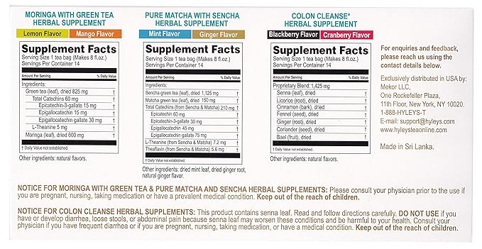 Hyleys Detox Tea for Cleanse and Weight Loss – 14 Day Detox Kit - Image 2