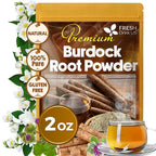 FreshDrinkUS, Premium 2oz Burdock Root Powder, 100% Natural & Pure from Burdock by NaturalandPremiumHerbalTea