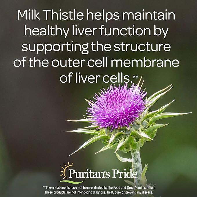 Puritan's Pride Milk Thistle Liver Complex, Supports Healthy Liver Function - Image 4