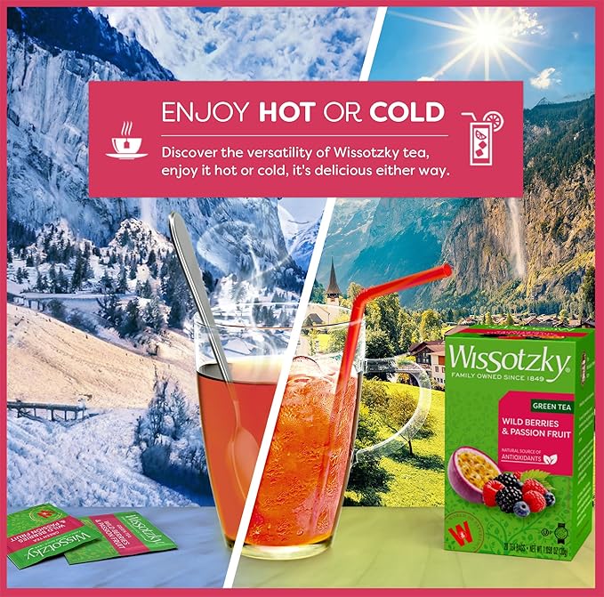 Wissotzky Wild Berries & Passion Fruit Green Tea (6 Pack - Image 4